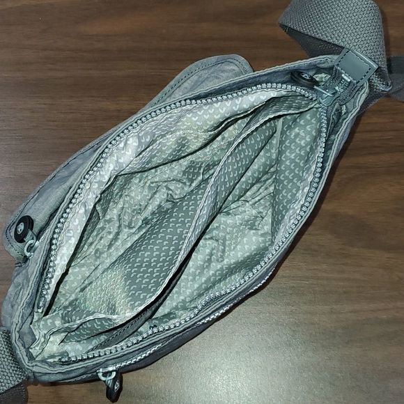 Kipling Syro Grey Patterned‎ Crossbody Bag Purse Pocketbook - Picture 6 of 11